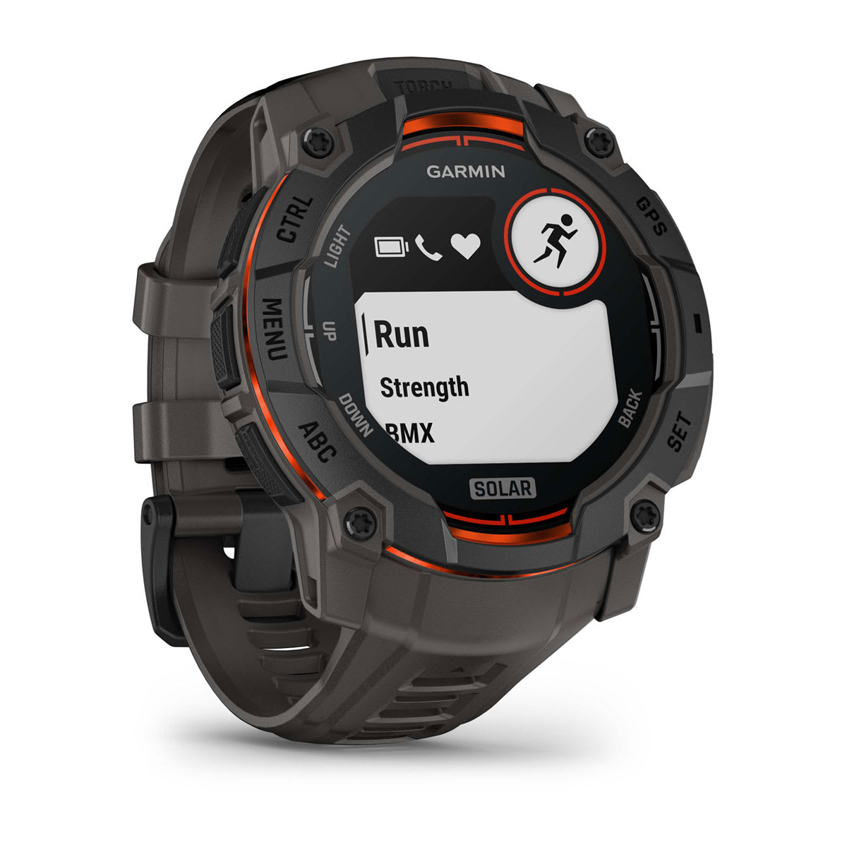 Garmin Instinct 3 Solar Rugged GPS Smartwatch 50mm - Black/Charcoal