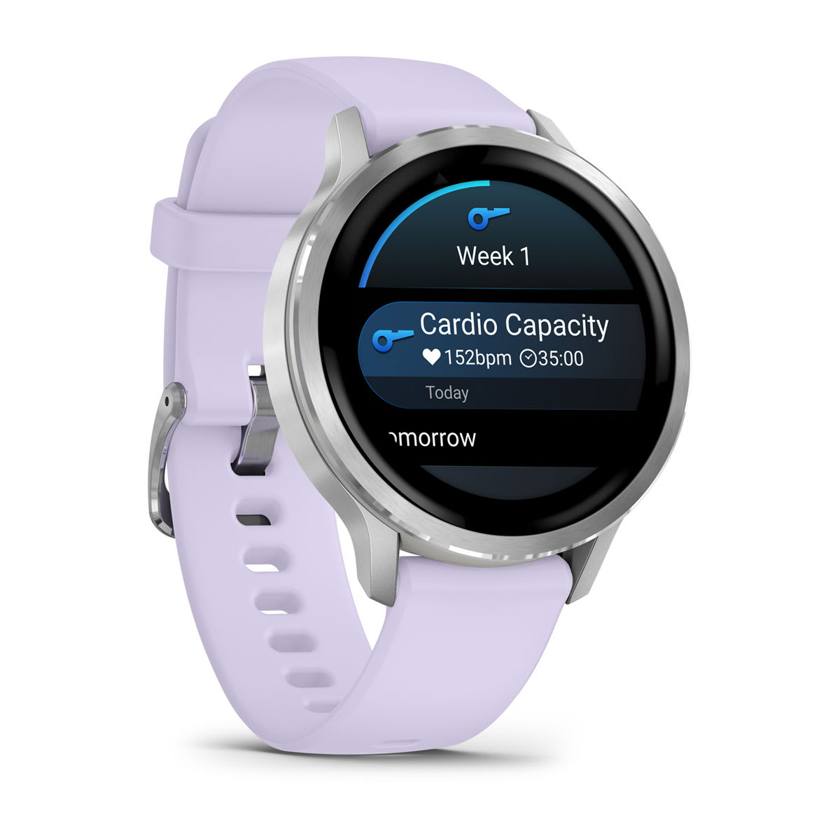Garmin Venu 4 GPS Smartwatch 41mm - Silver/Periwinkle