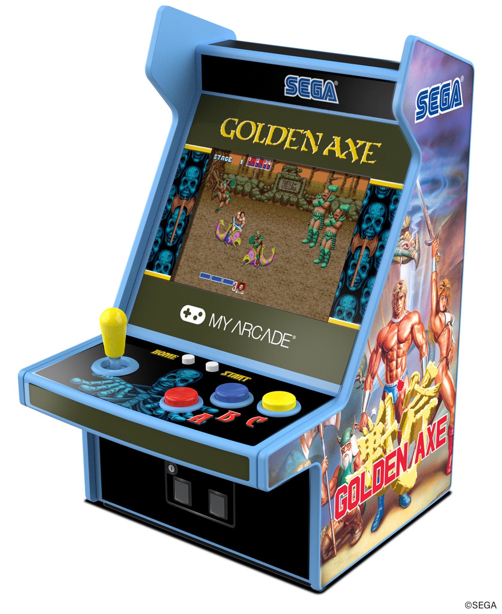 My Arcade Micro Player Pro 6.8" Golden Axe Portable Retro Arcade (3 Games in 1)