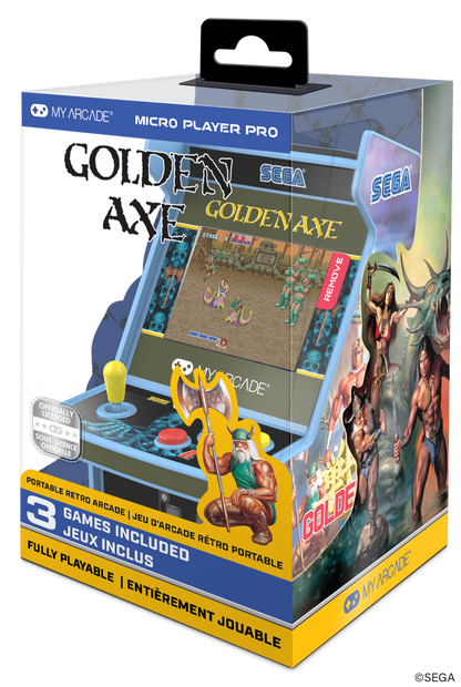 My Arcade Micro Player Pro 6.8" Golden Axe Portable Retro Arcade (3 Games in 1)