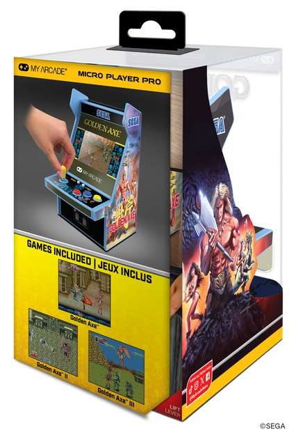 My Arcade Micro Player Pro 6.8" Golden Axe Portable Retro Arcade (3 Games in 1)