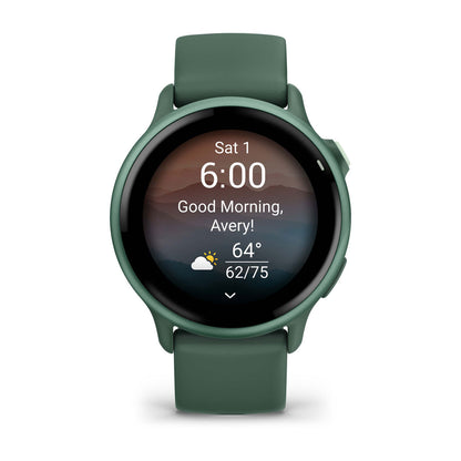 Garmin vivoactive 6 GPS Smartwatch - Metallic Jasper Green