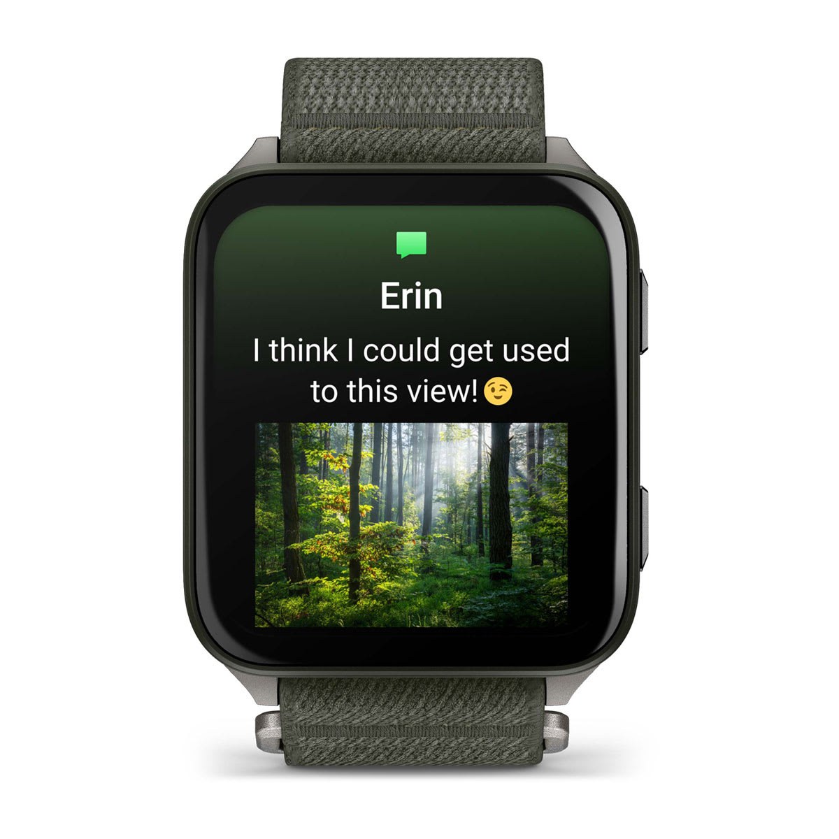 Garmin Venu X1 GPS Smartwatch - Moss with Titanium Caseback