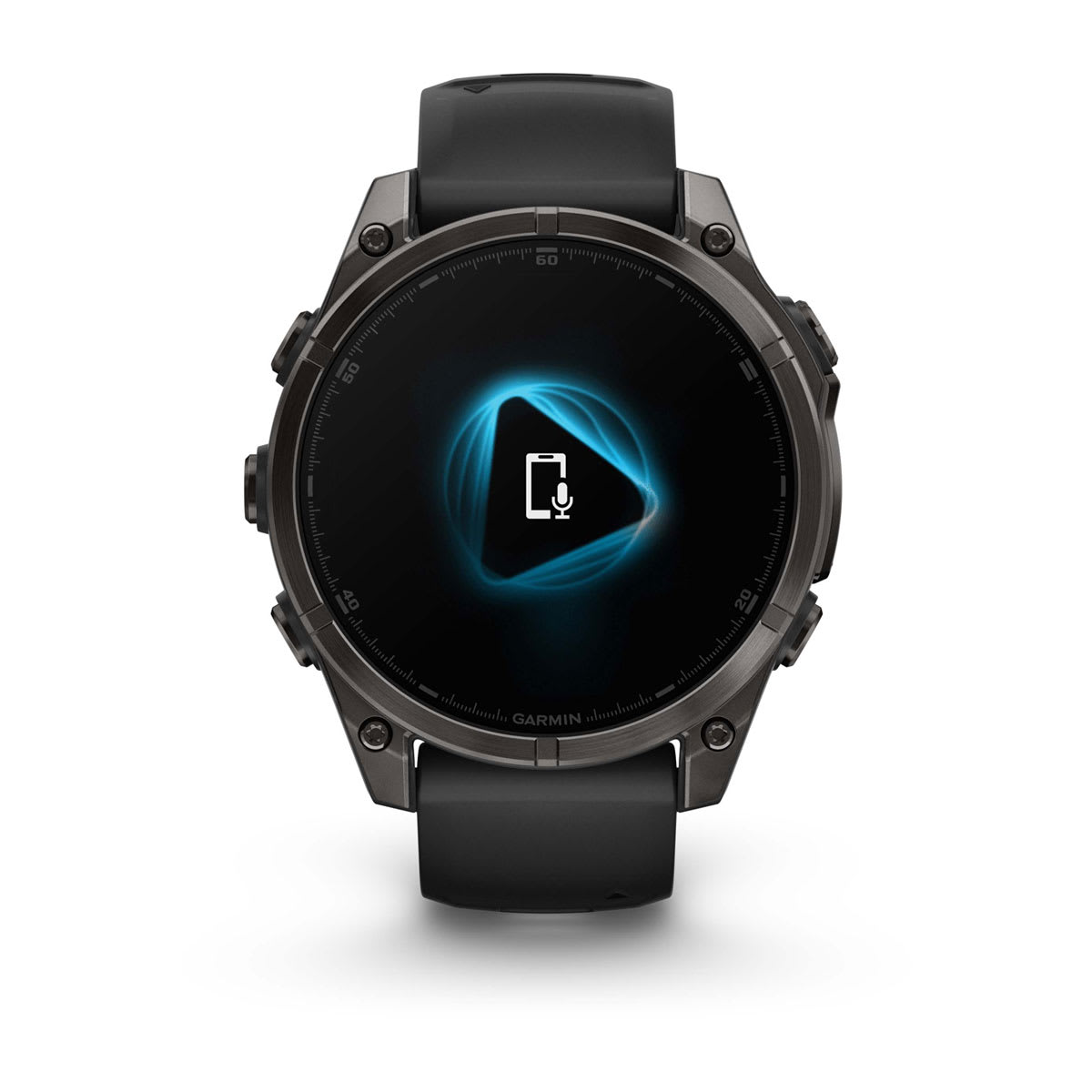 Garmin fenix 8 47mm AMOLED Sapphire GPS Smartwatch - Carbon Gray Titanium/Black