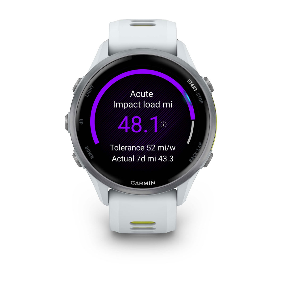 Garmin Forerunner 970 GPS Running Smartwatch - Titanium/Whitestone