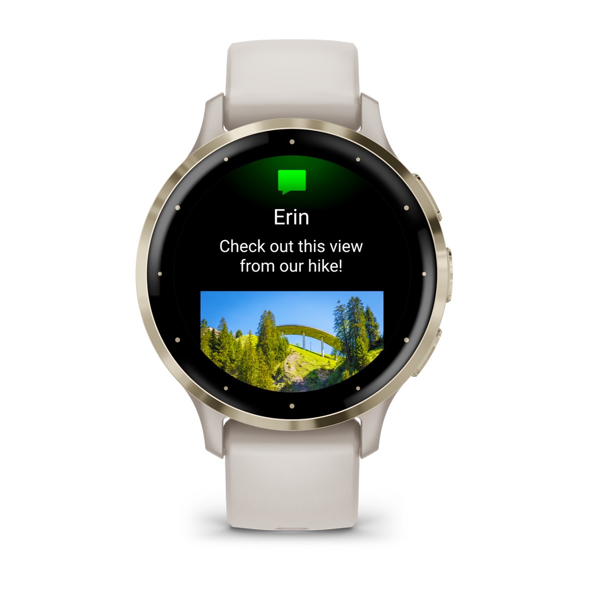 Garmin Venu 3S GPS Smartwatch 41mm - Soft Gold/Ivory