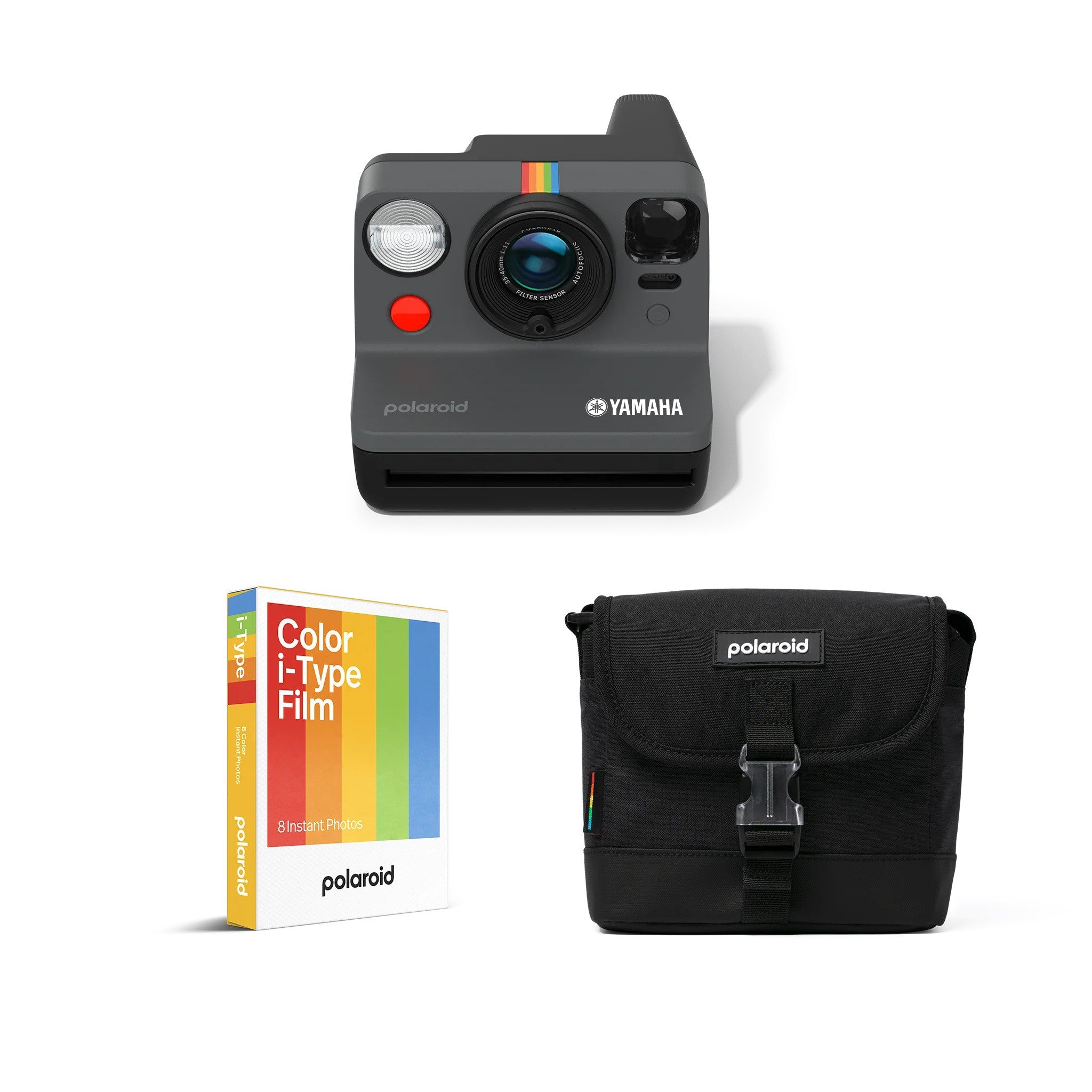 Polaroid Everything Box Now Gen 3 Instant Camera Gift Set - Black with custom logo