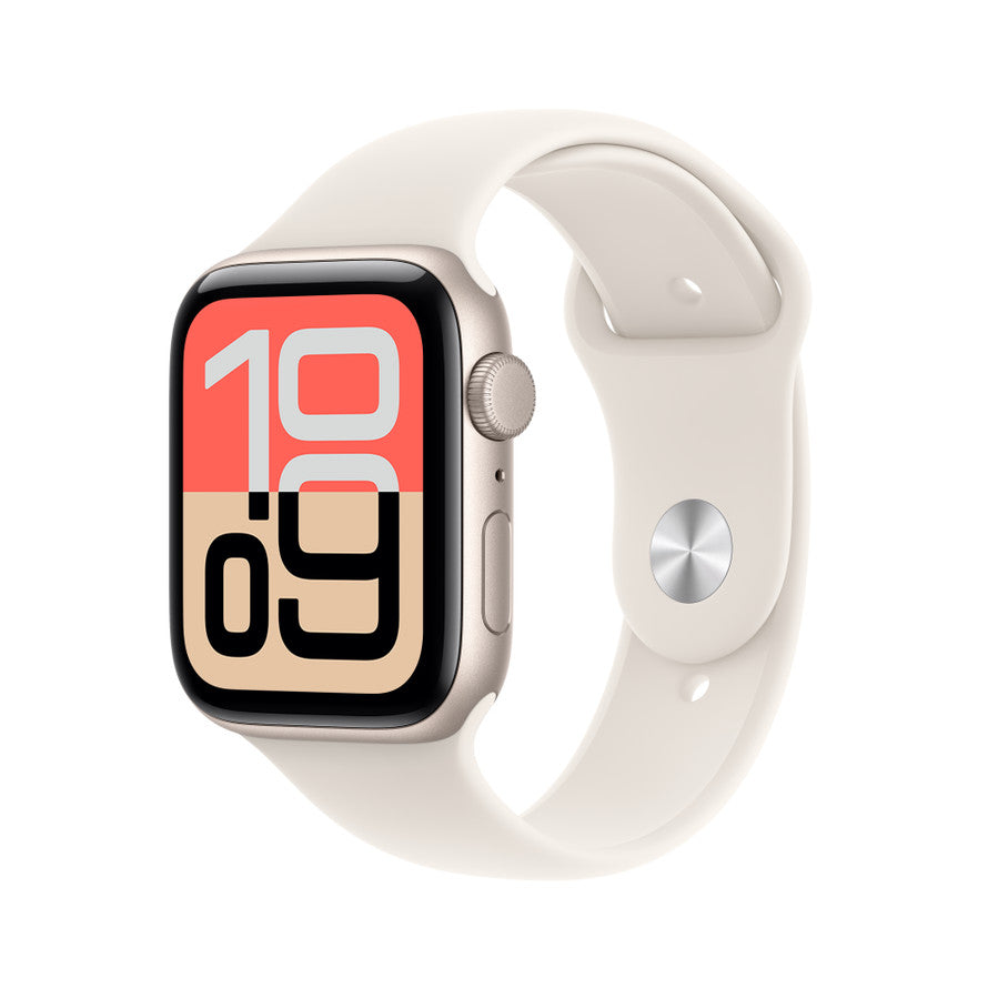 Apple Watch SE 3 GPS 44mm Starlight Aluminum Case with Starlight Sport Band M/L