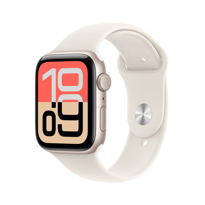 Apple Watch SE 3 GPS 44mm Starlight Aluminum Case with Starlight Sport Band M/L