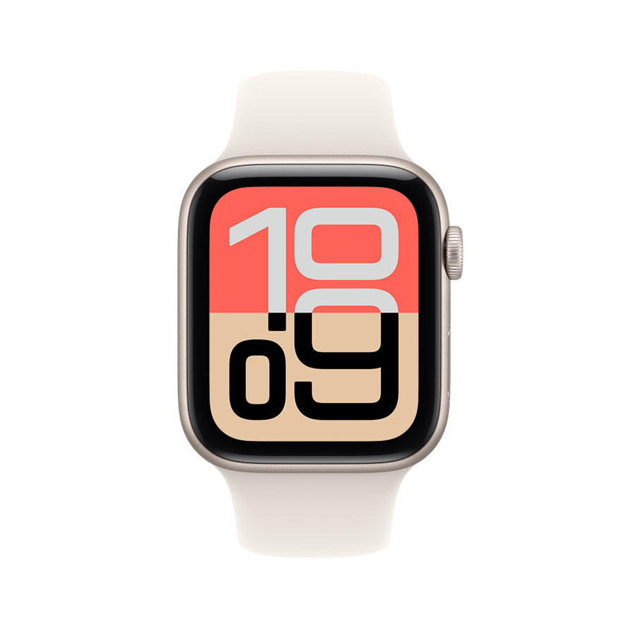 Apple Watch SE 3 GPS 44mm Starlight Aluminum Case with Starlight Sport Band M/L