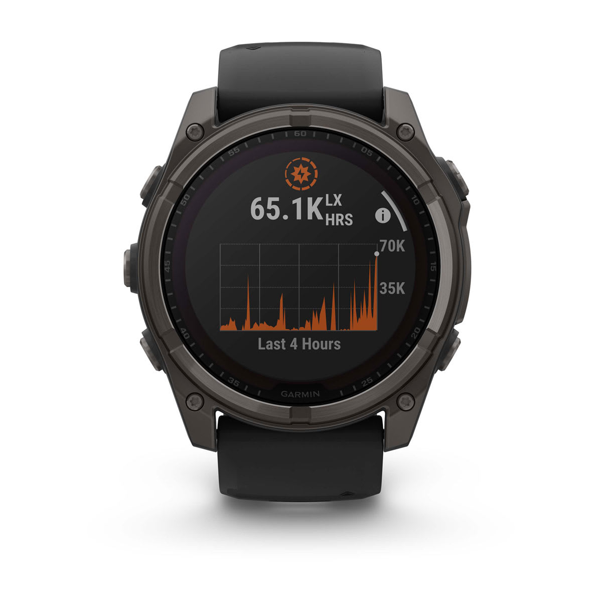 Garmin fenix 8 Solar 51mm Sapphire GPS Smartwatch - Carbon Gray Titanium/Black