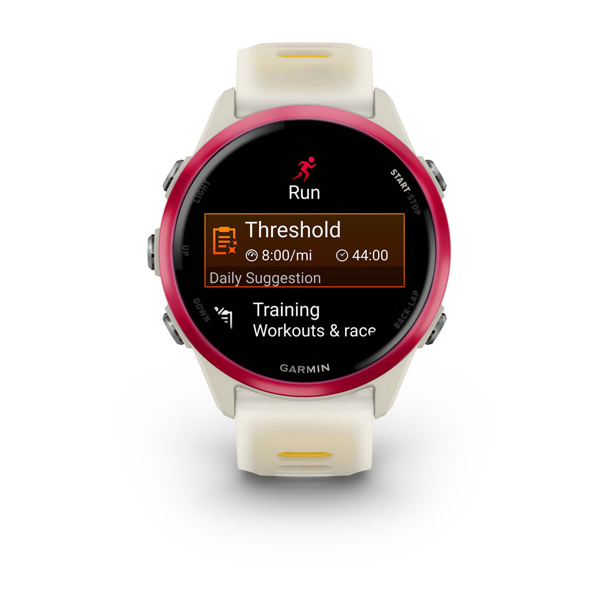 Garmin Forerunner 570 GPS Running Smartwatch 42mm - Raspberry/Bone