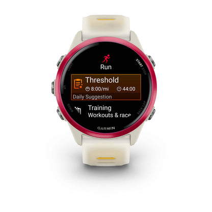 Garmin Forerunner 570 GPS Running Smartwatch 42mm - Raspberry/Bone