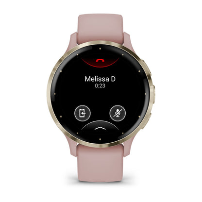 Garmin Venu 3S GPS Smartwatch 41mm - Soft Gold/Dust Rose