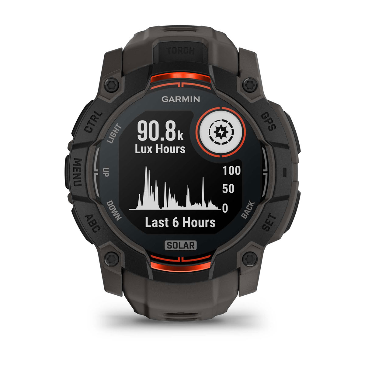 Garmin Instinct 3 Solar Rugged GPS Smartwatch 50mm - Black/Charcoal