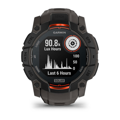 Garmin Instinct 3 Solar Rugged GPS Smartwatch 50mm - Black/Charcoal