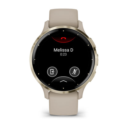 Garmin Venu 3S GPS Smartwatch 41mm - Soft Gold/French Gray
