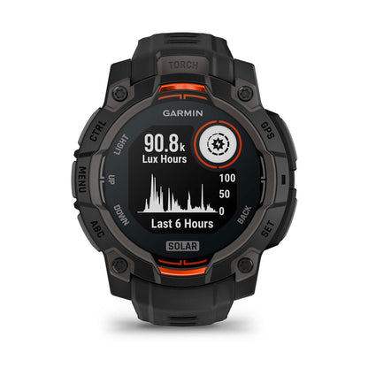 Garmin Instinct 3 Solar Rugged GPS Smartwatch 45mm - Black