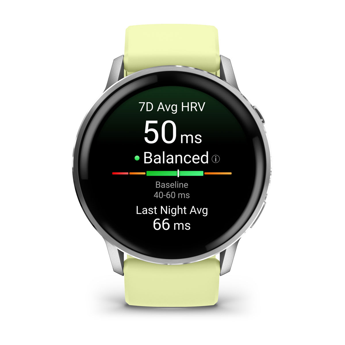 Garmin Venu 4 GPS Smartwatch 45mm - Silver/Citron