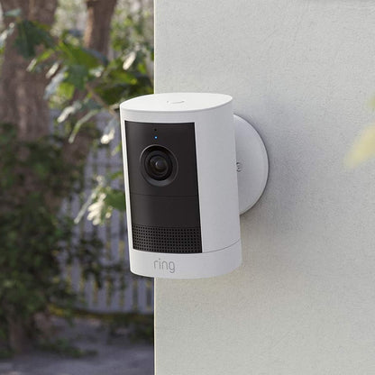 Ring Outdoor Cam 2K Battery Wireless Security Camera - White