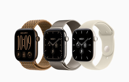 Apple Watch Series 12 GPS 46mm Light Gold Aluminum Case with Sand Sport Band M/L