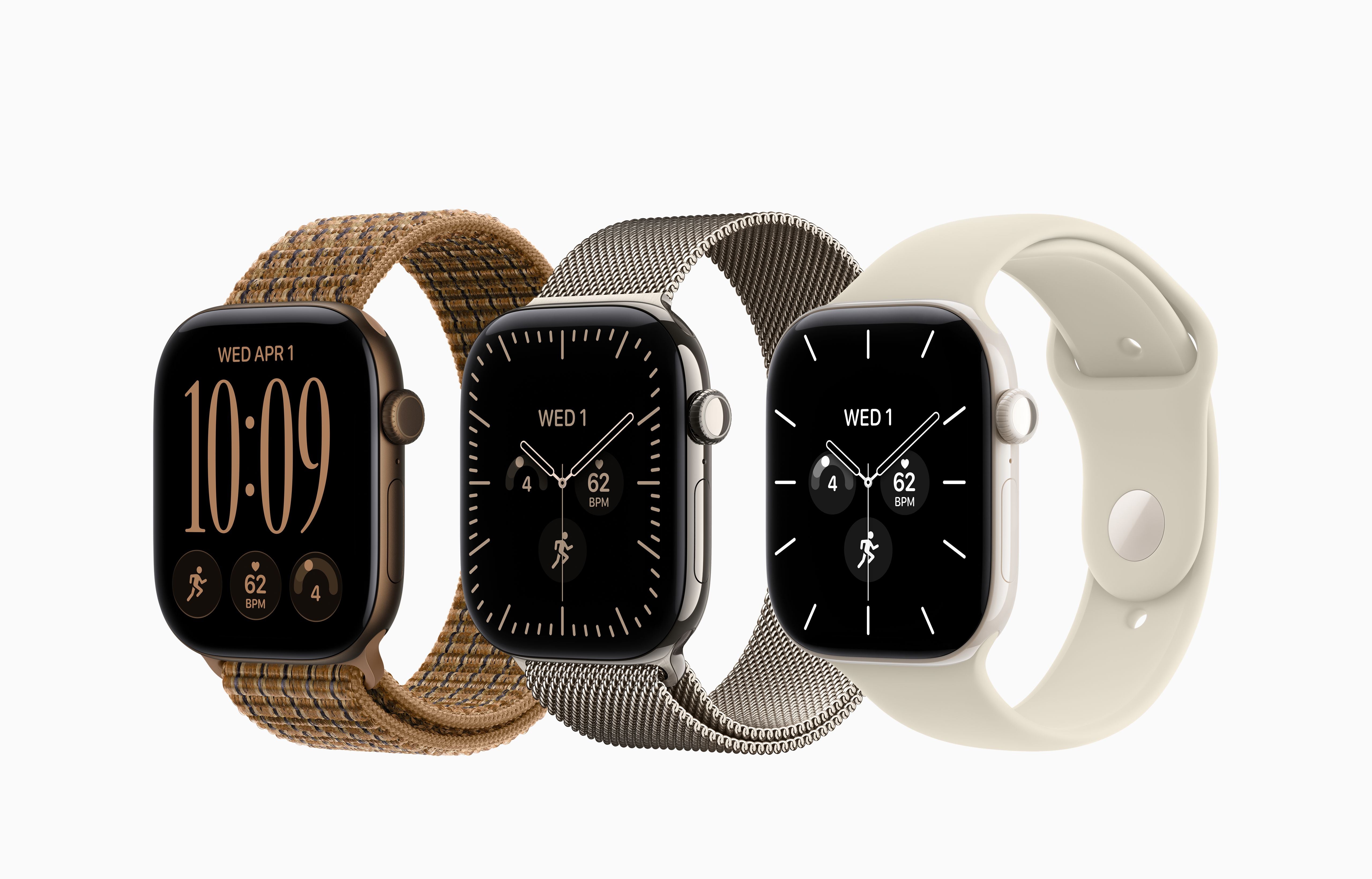 Apple Watch Series 12 GPS 46mm Dark Bronze Aluminum Case with Olive Sport Band M/L