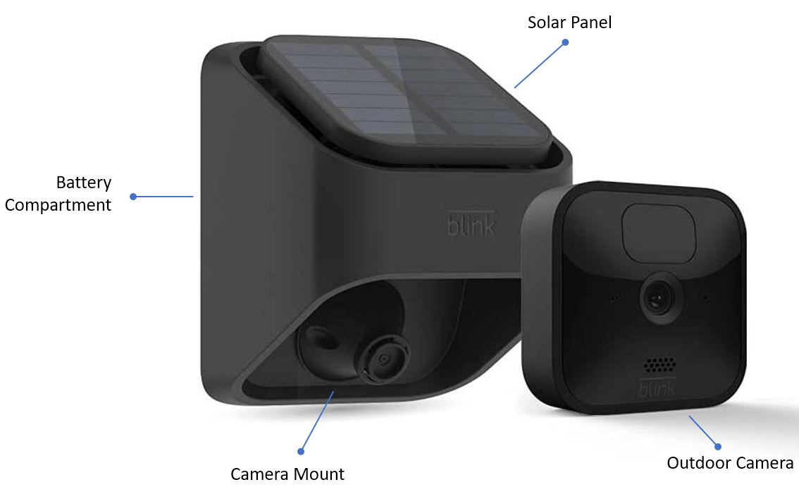 Blink Outdoor 3rd Gen Wireless HD Security Camera with Solar Panel Charging Mount - Black