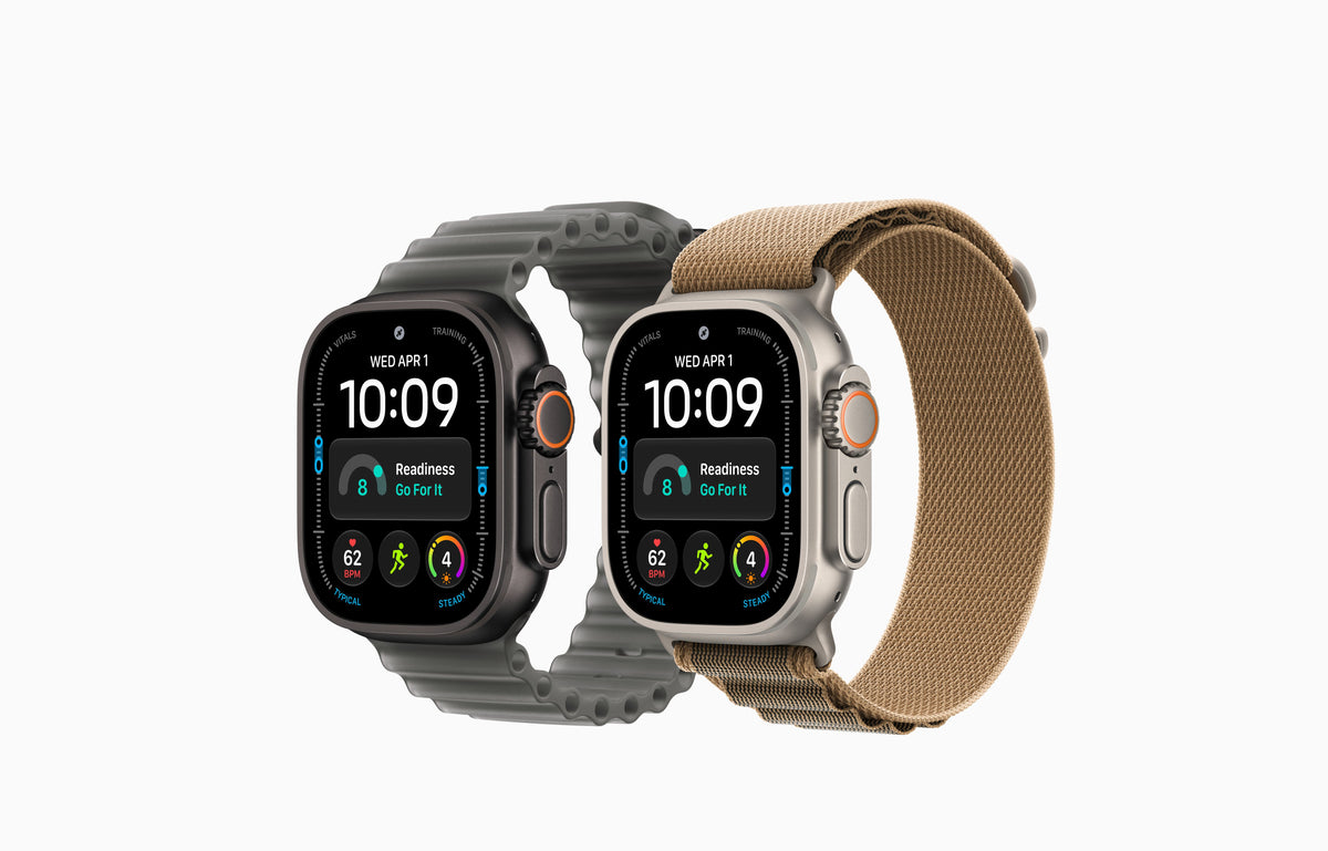 Apple Watch Ultra 4 GPS + Cellular 49mm Black Titanium Case with Translucent Black Ocean Band