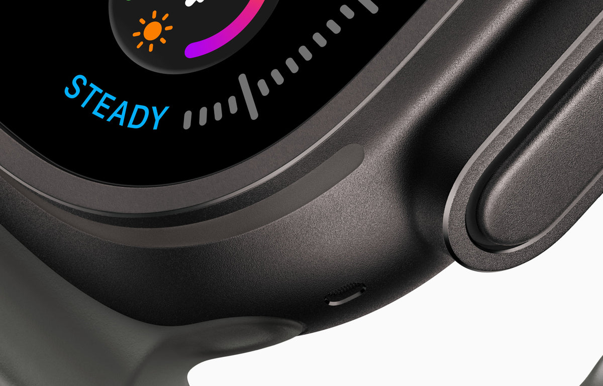 Apple Watch Ultra 4 GPS + Cellular 49mm Natural Titanium Case with Translucent Gray Ocean Band