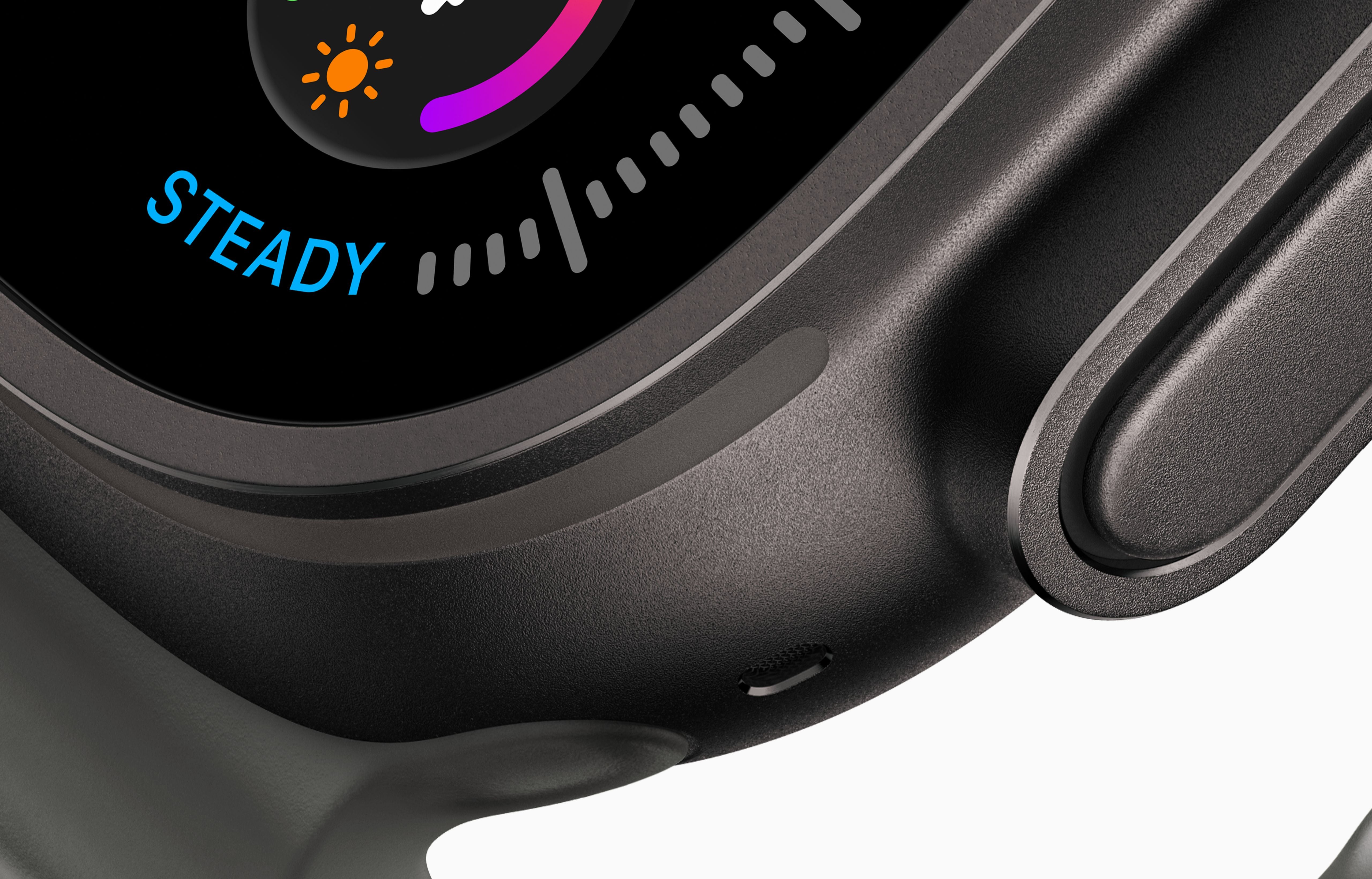 Apple Watch Ultra 4 GPS + Cellular 49mm Black Titanium Case with Translucent Black Ocean Band