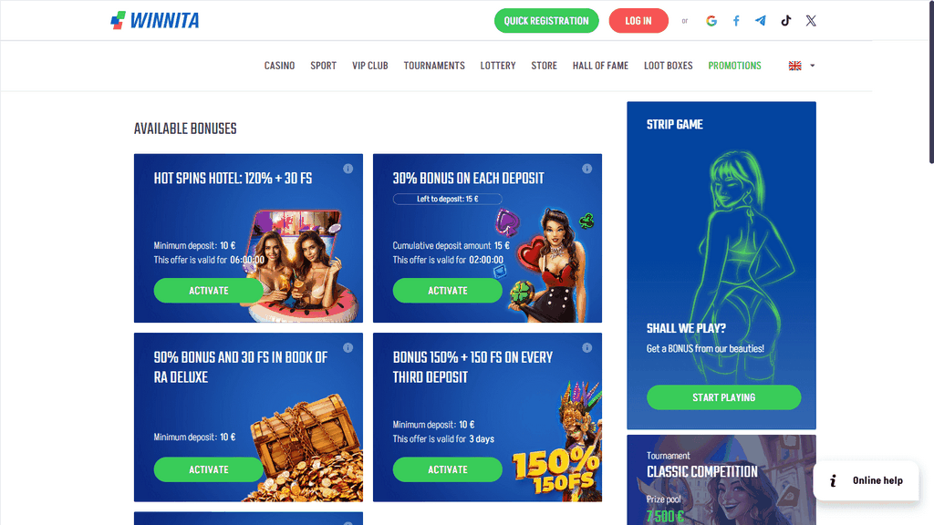 Winnita Gambling Establishment è legale? - Recensione 2025